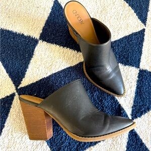 Cute black mules